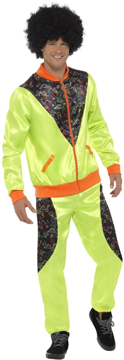 Retro 80's Groen Trainingspak Heren