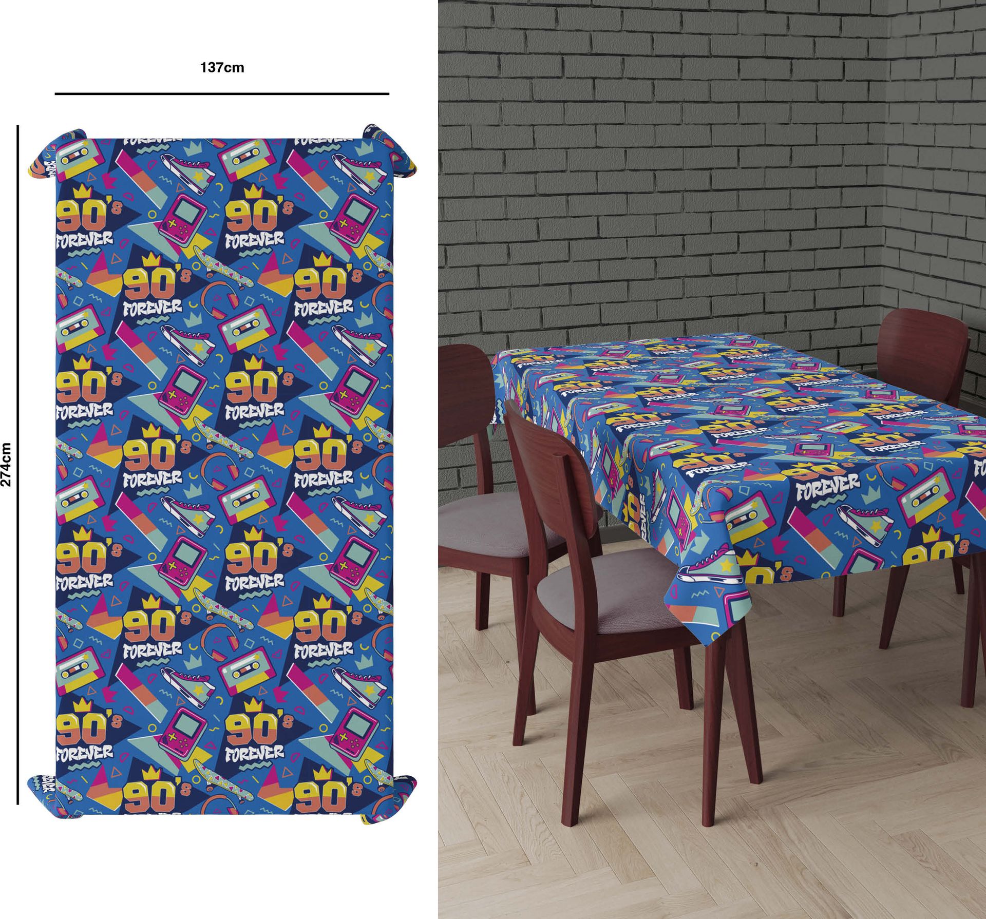 Retro 90's Forever Tafelkleed
