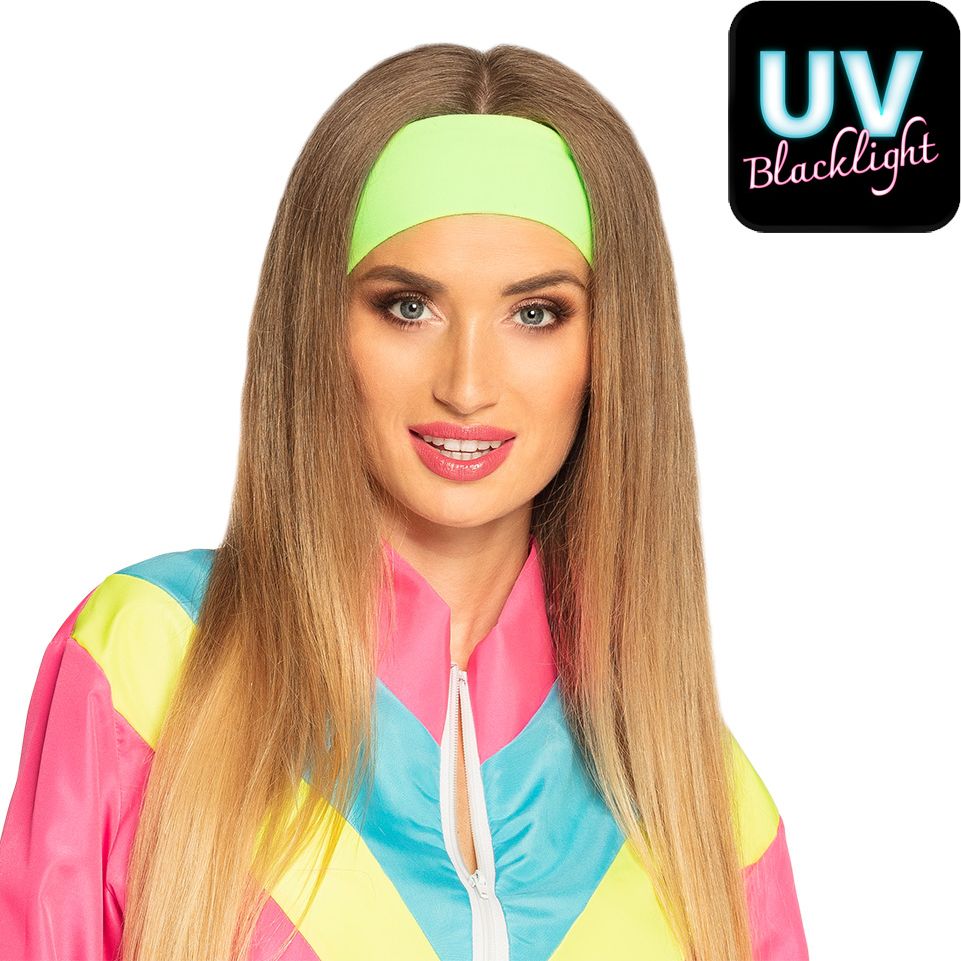 Retro Hoofdband Neon Groen