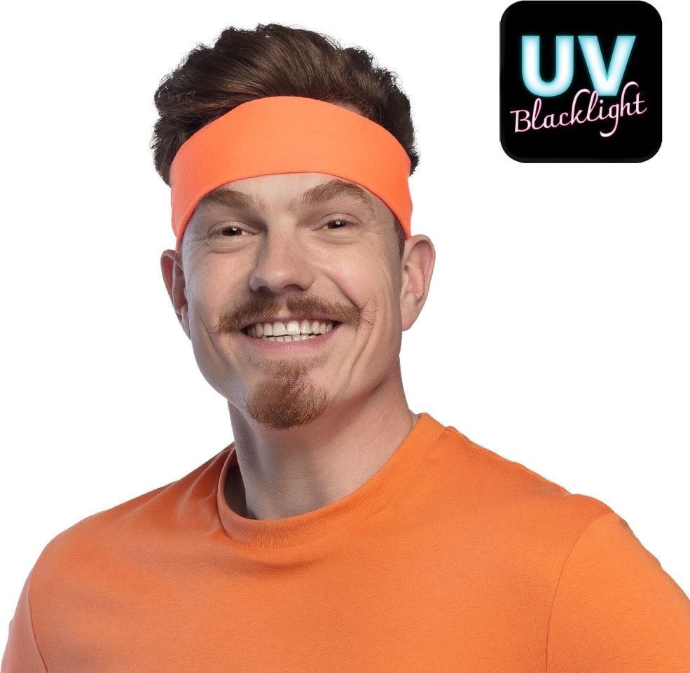 Retro Hoofdband Neon Oranje