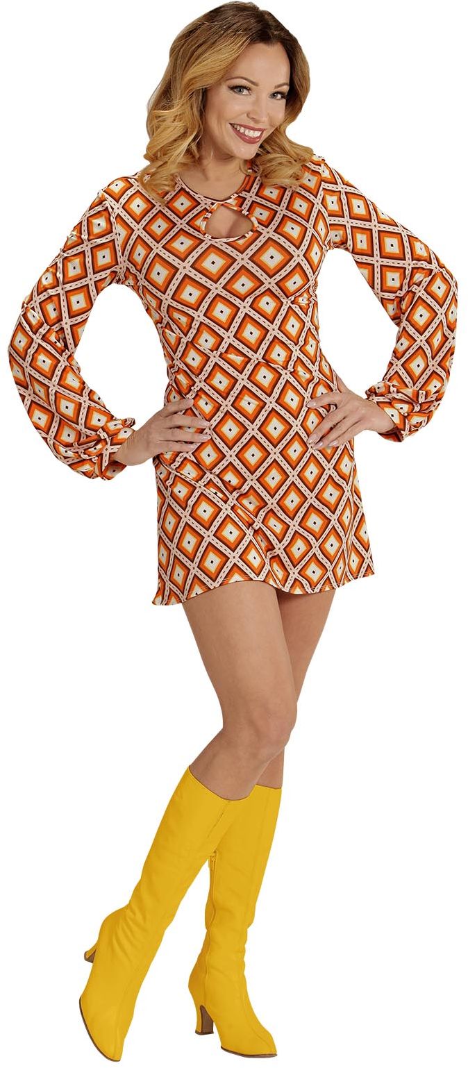 Retro Jaren 70 Jurk