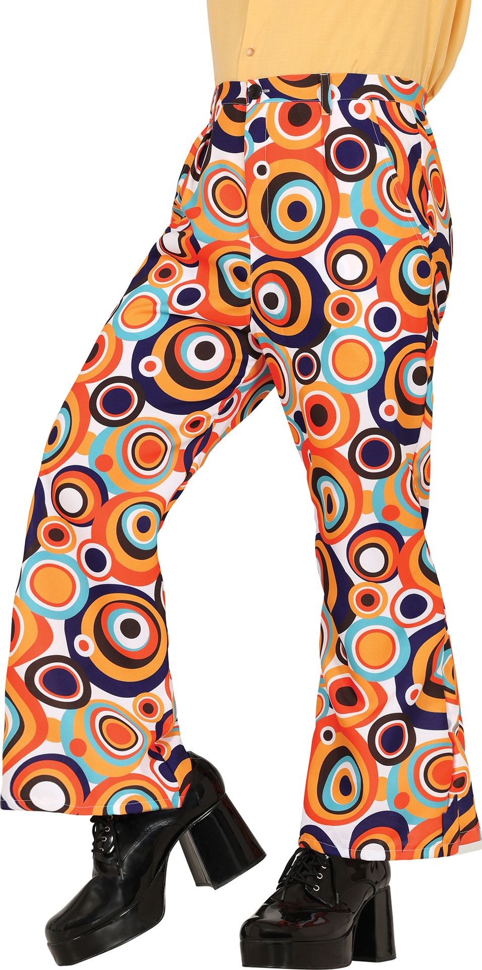 Retro Multicolor 70's Broek Rondjes