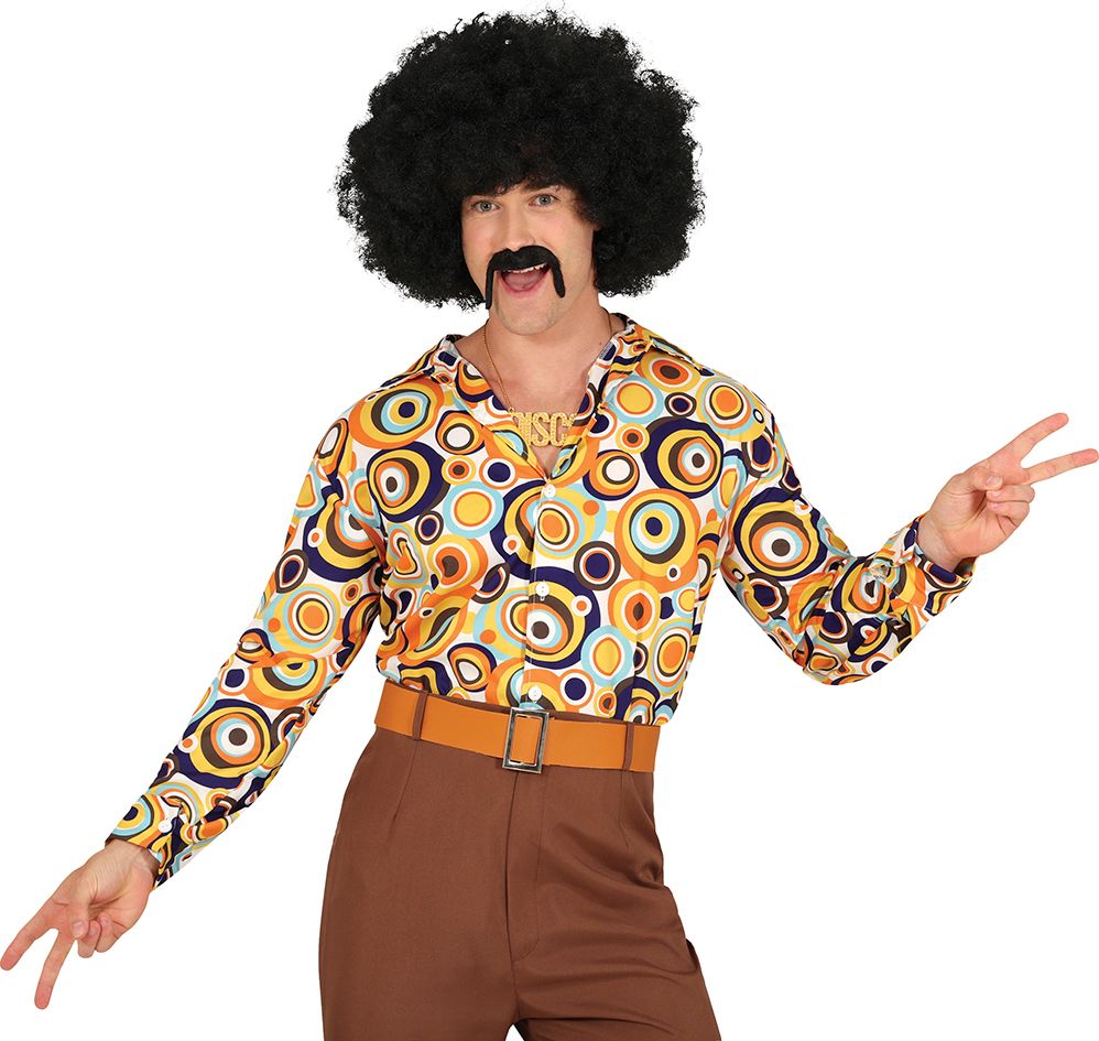 Retro Multicolor 70's Shirt Rondjes