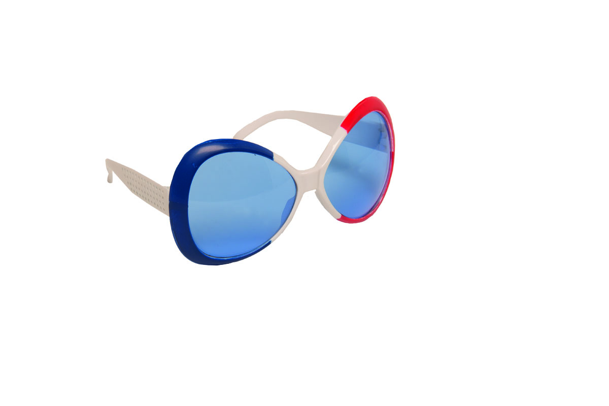 Retro Oversized Feest Bril Frankrijk