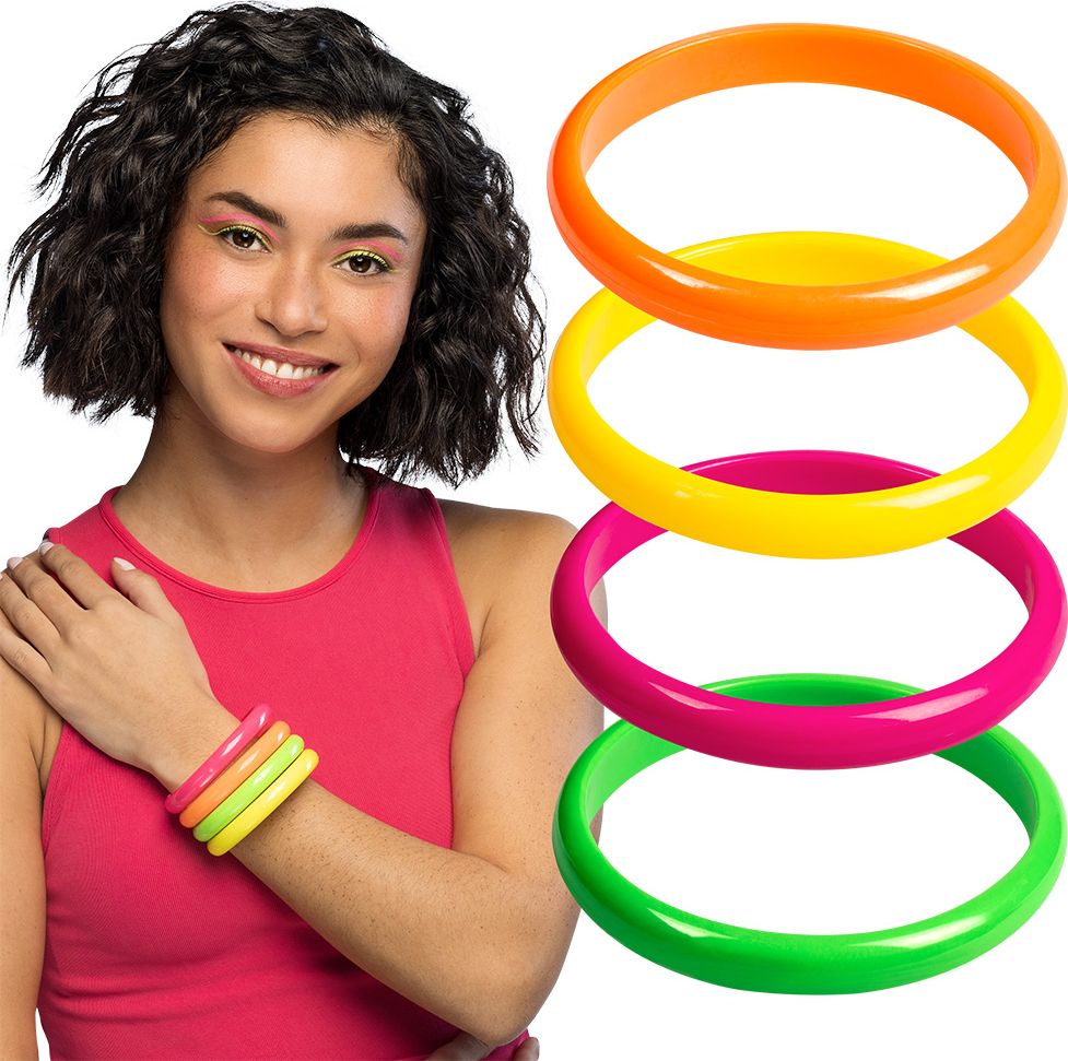Retro Rave Neon Armbanden