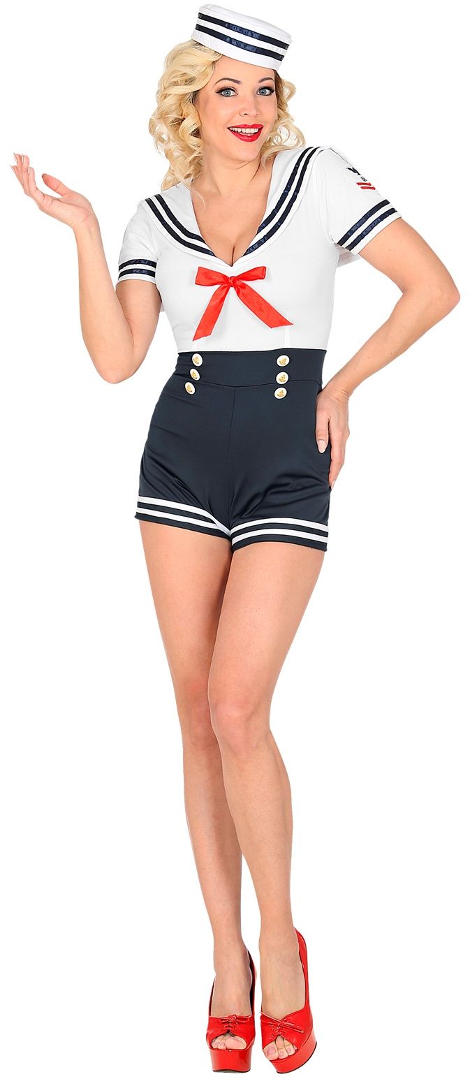 Retro Sexy Matroos Kostuum Dames