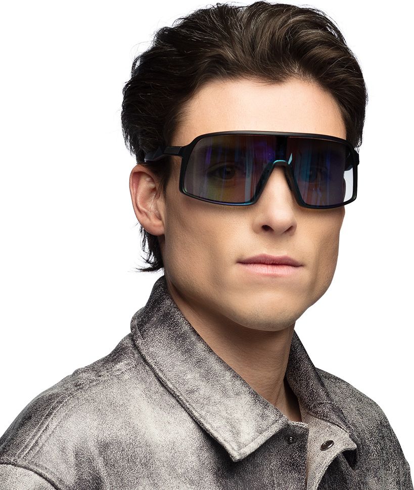 Retro Visor Bril Zwart