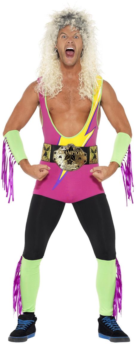 Retro Worstelaar Kostuum