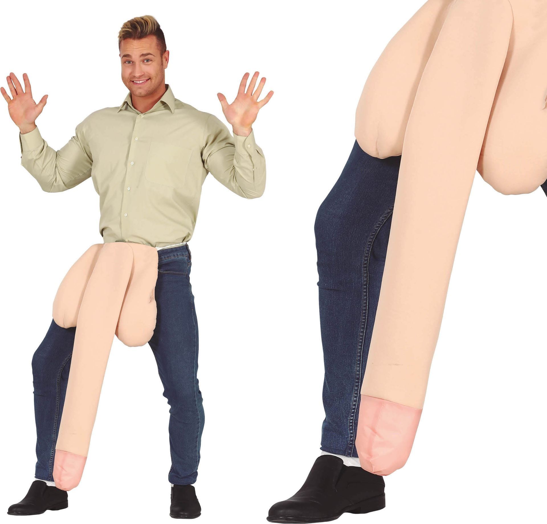 Reusachtige Nep Penis Riem 75cm