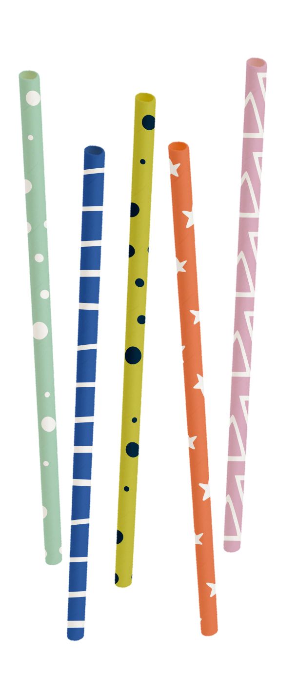 Rietjes Gekleurd met Printje