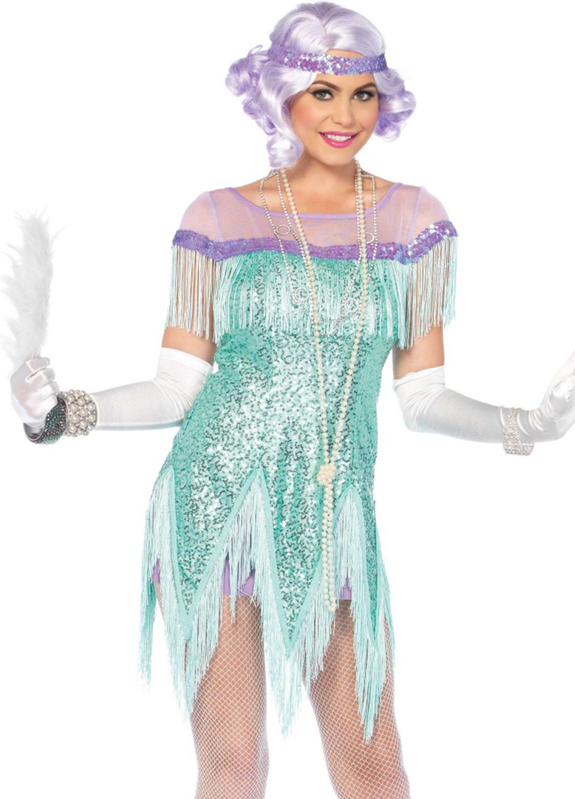 Roaring Twenties Jurk Blauw