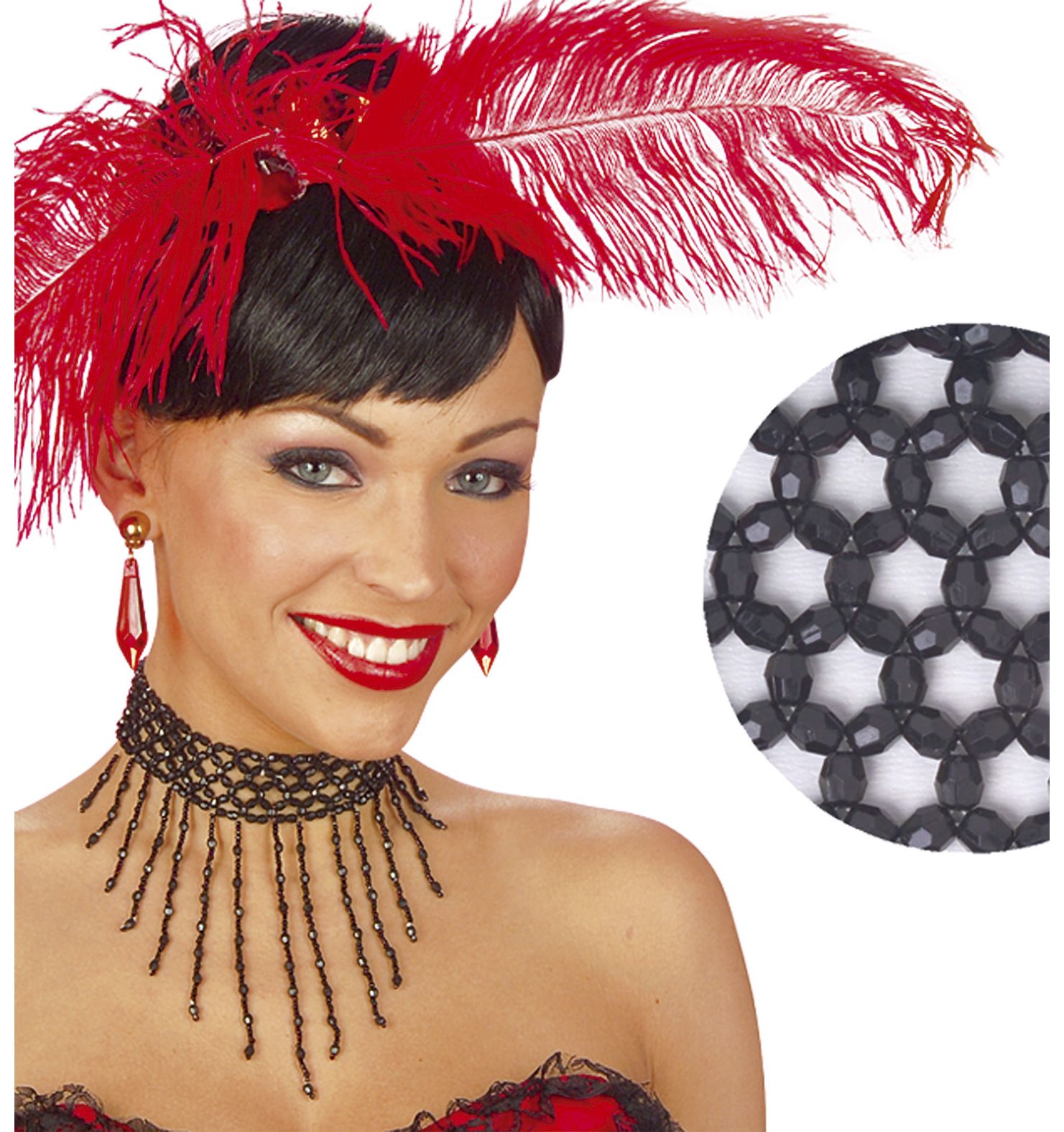 Roaring Zwarte Pareltjes Choker