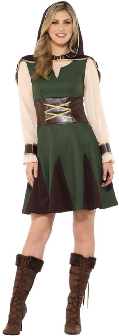 Robin Hood vrouwen outfit groen
