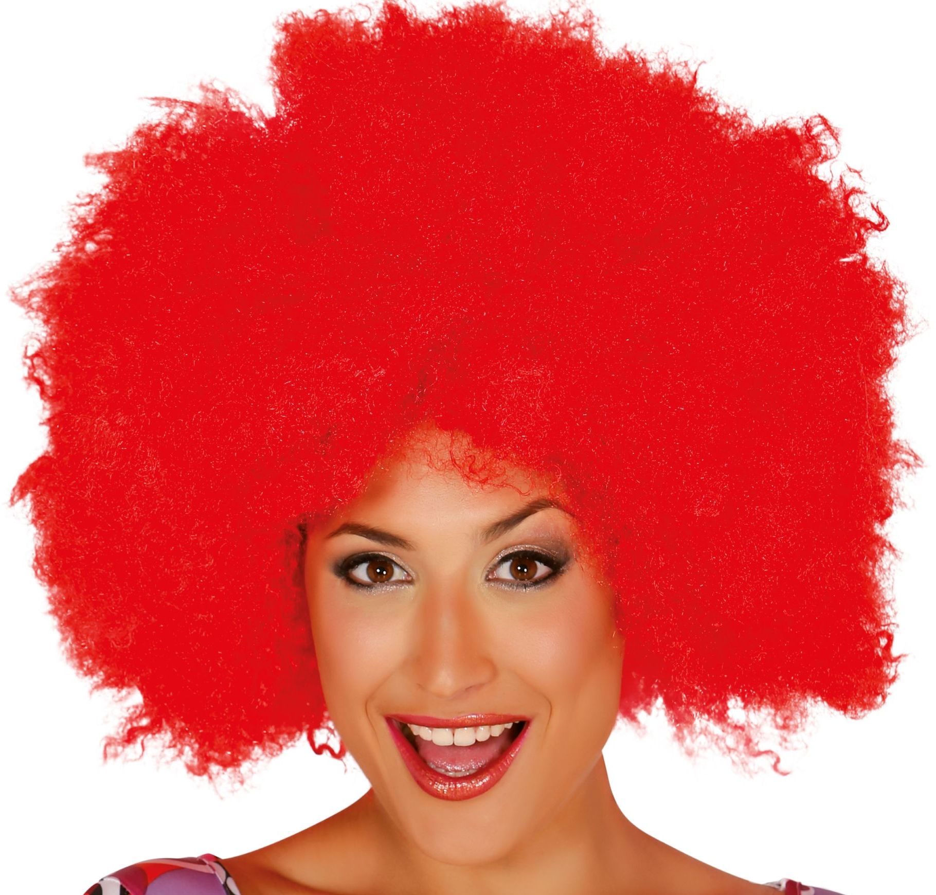 Aanpassingsvermogen behalve voor bestellen Rode afro clownspruik | Carnavalskleding.nl
