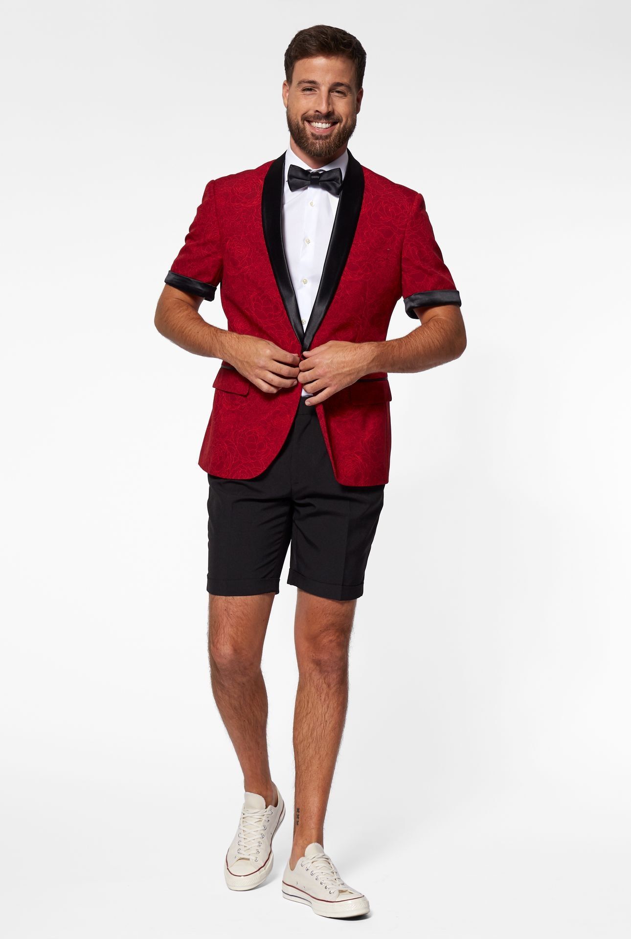 Rode Bachelor Opposuits Zomer Kostuum