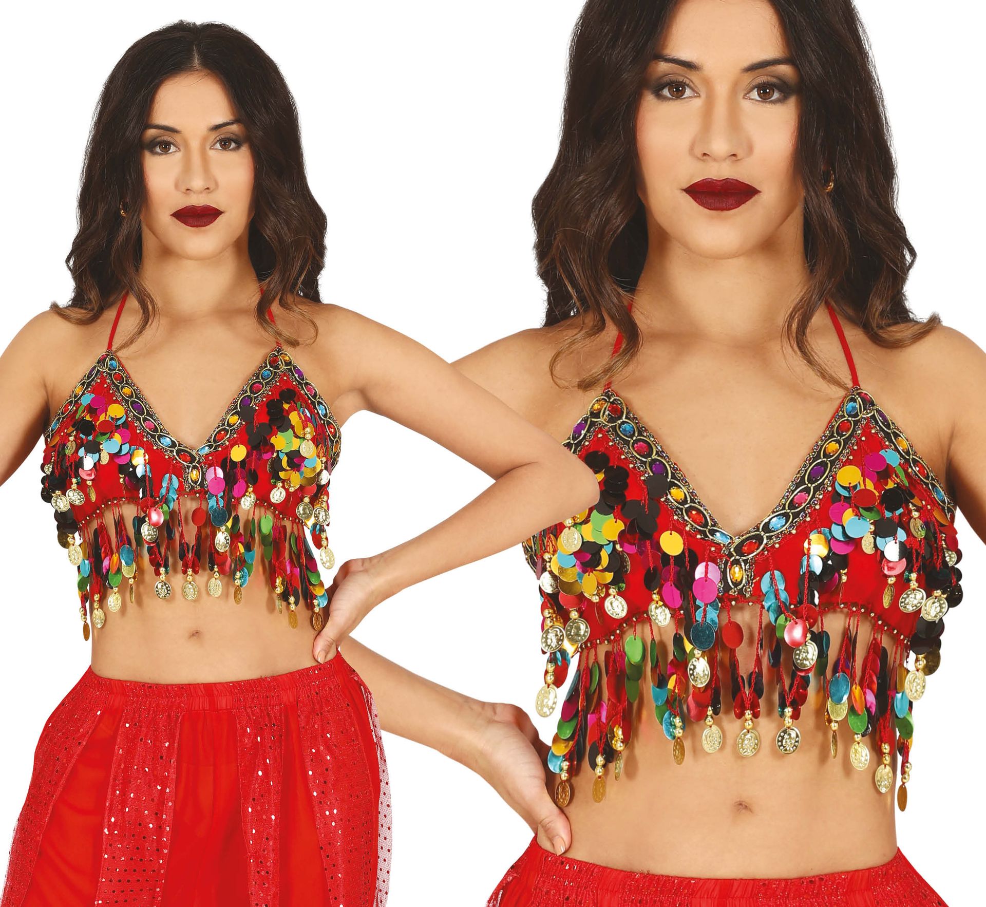 Rode Bh Topje Buikdanseres