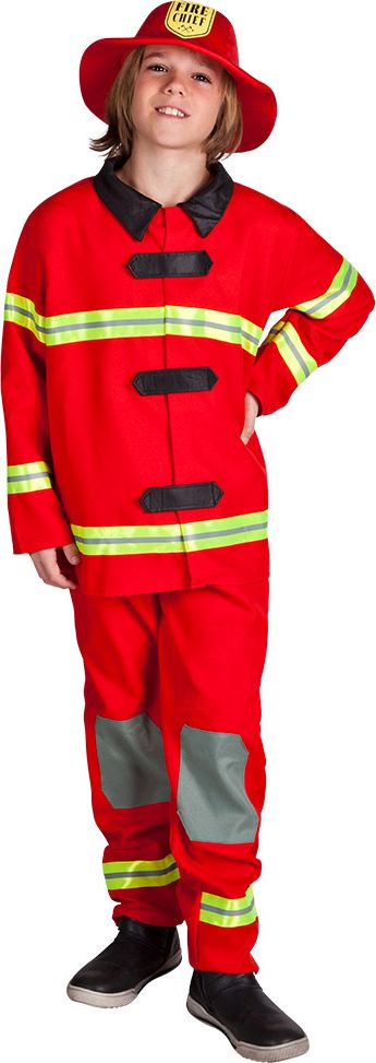 Rode brandweerman kostuum kind