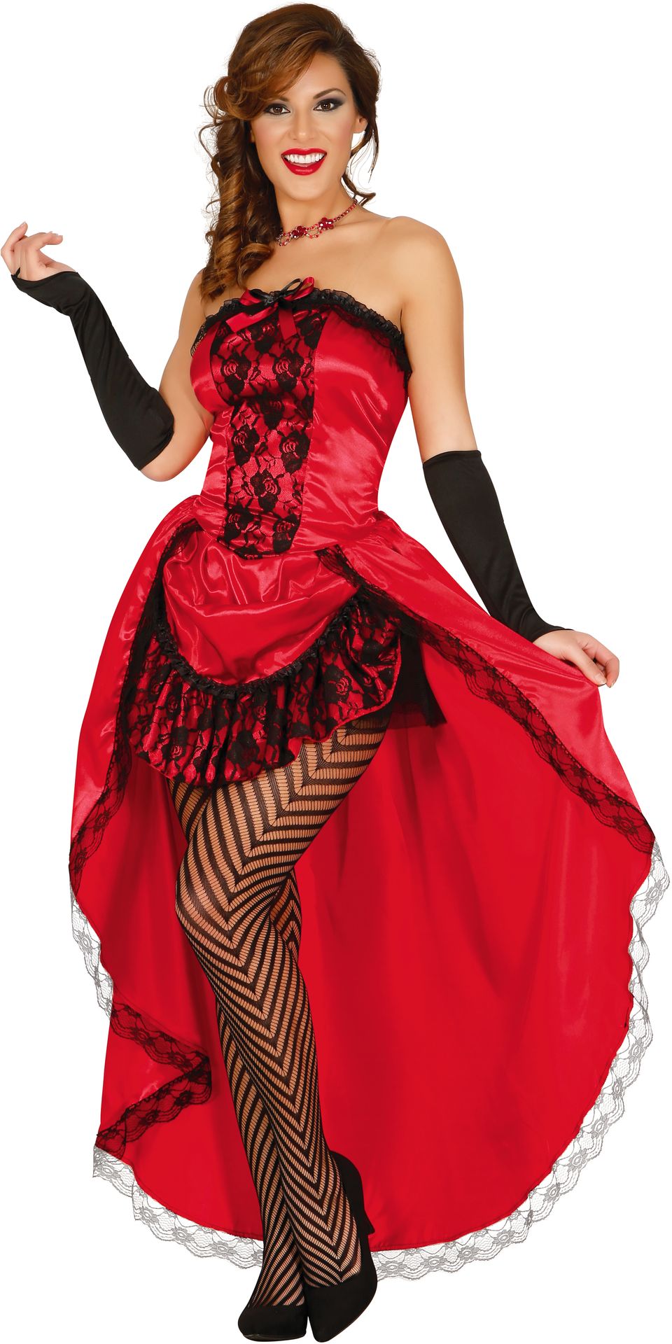 Rode burlesque jurk
