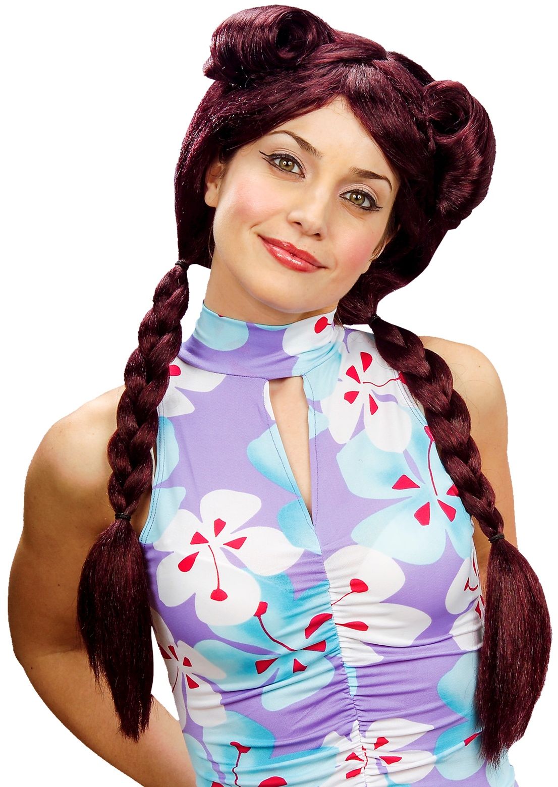 Rode Chinese Akemi Pruik