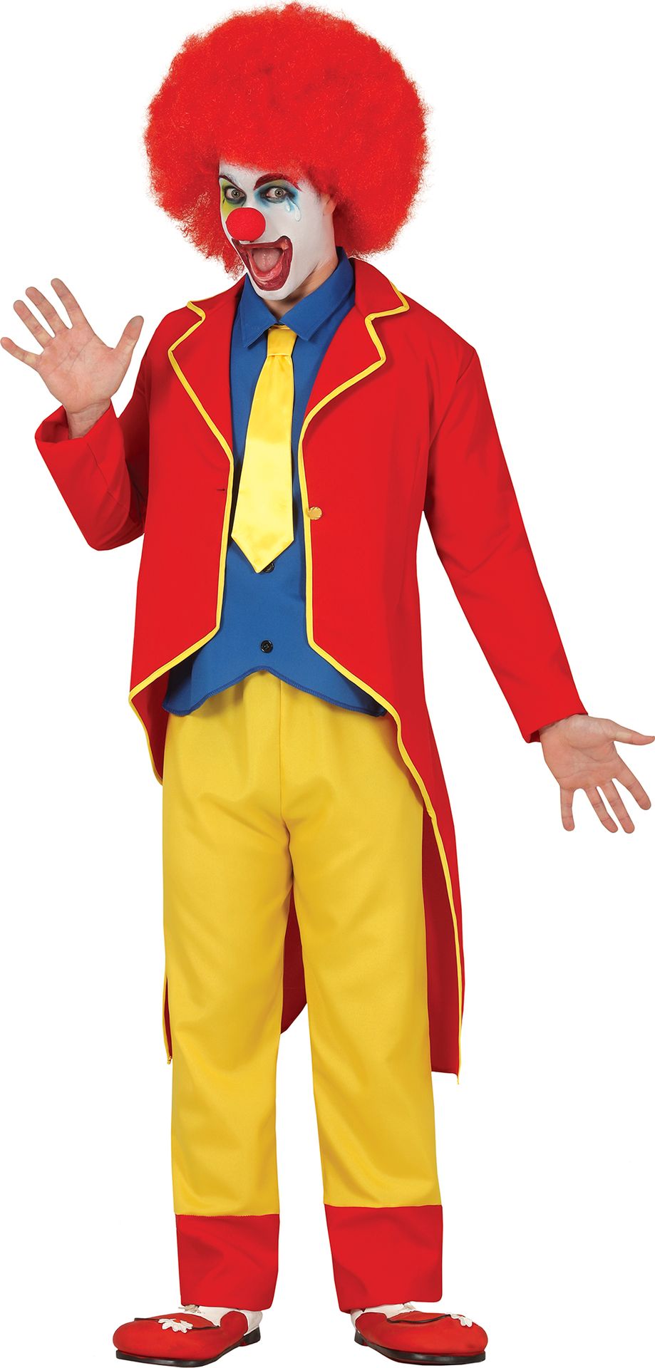 Rode Clown Outfit Heren