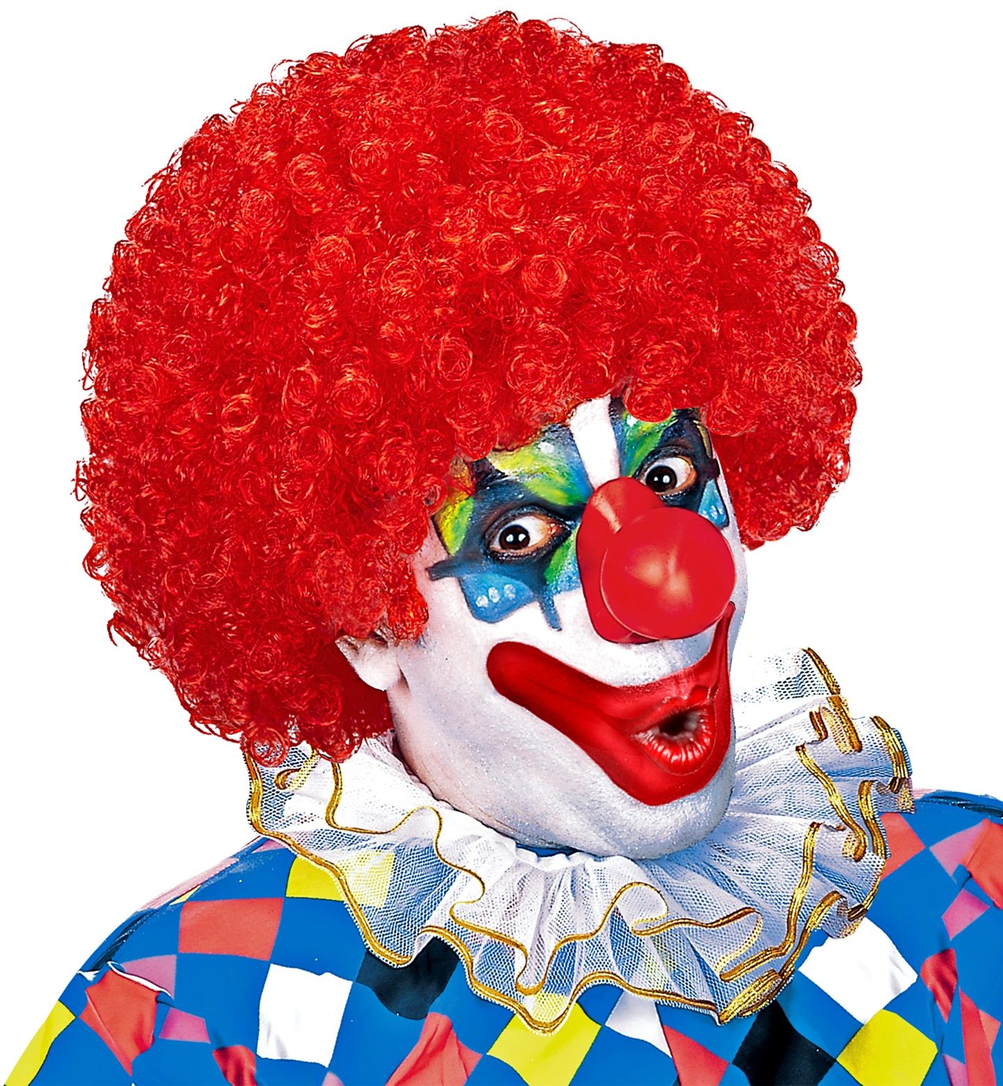slagader Voorbijganger map Rode clowns pruik | Carnavalskleding.nl