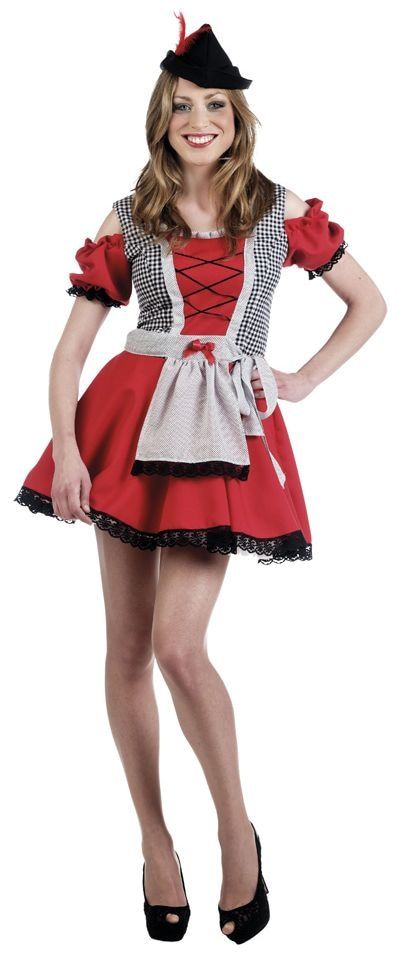 Rode Duitse Dirndl