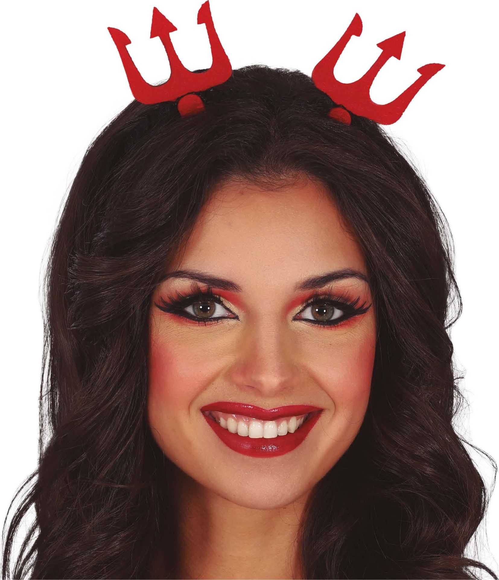 Rode Duivel Hoorntjes Haarband