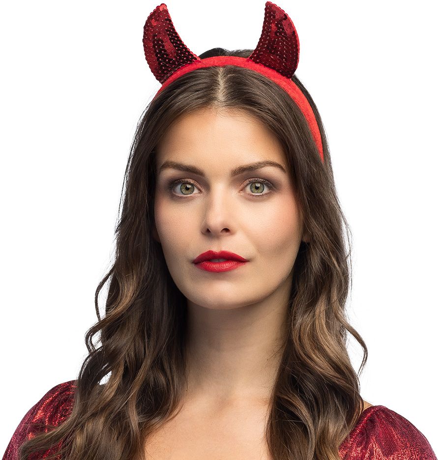 Rode Duivelhoorntjes met Pailletten