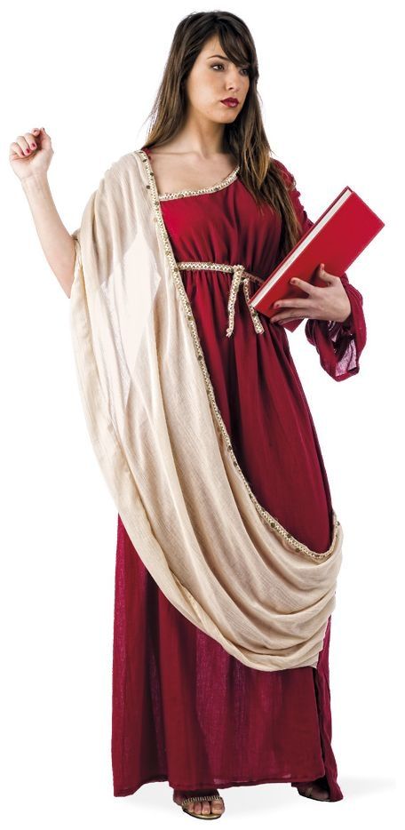Rode Egyptische Hipatia jurk
