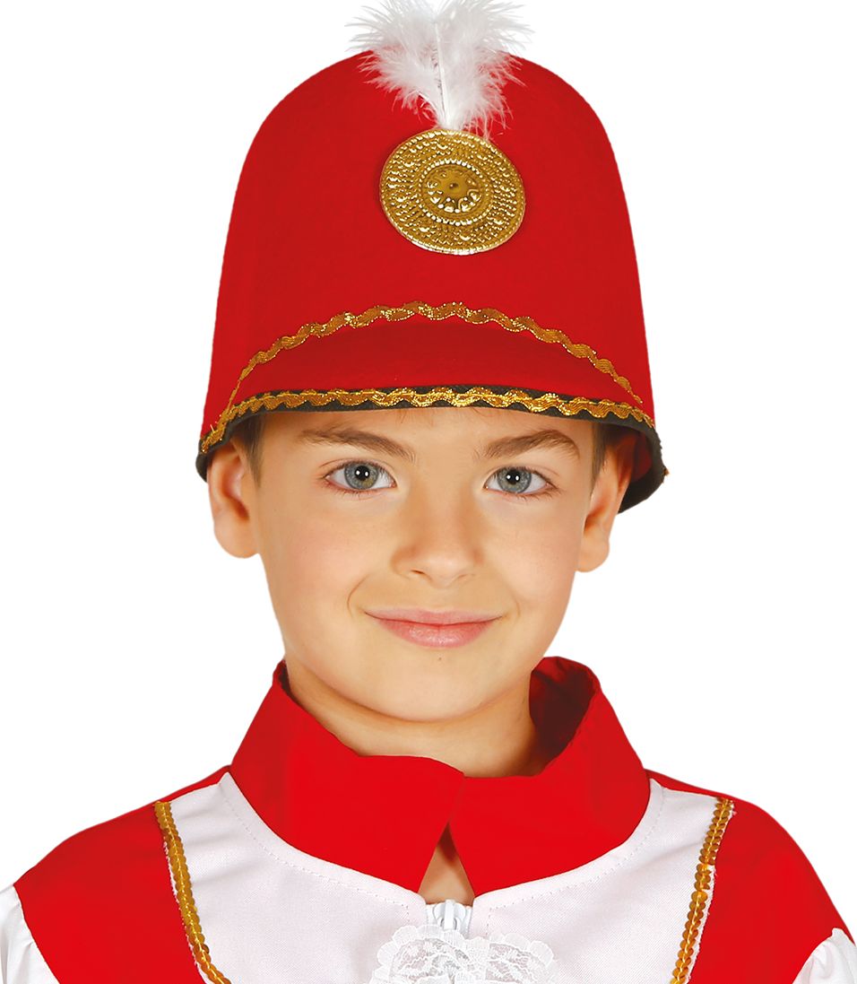 Rode Fanfare Hoed Kind