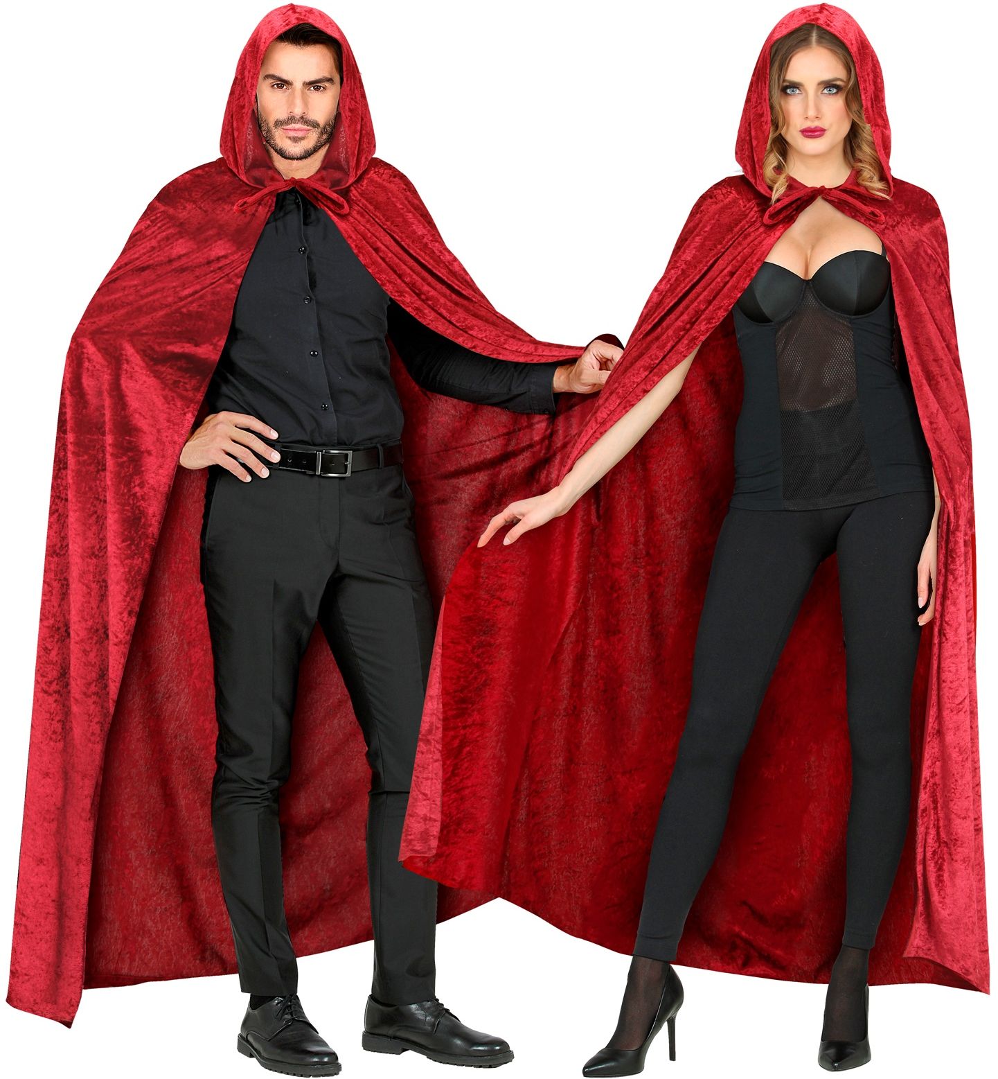 Rode Fluwelen Vampier Cape