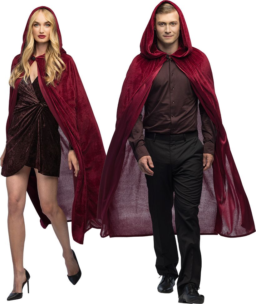 Rode Fluwelen Vampiercape