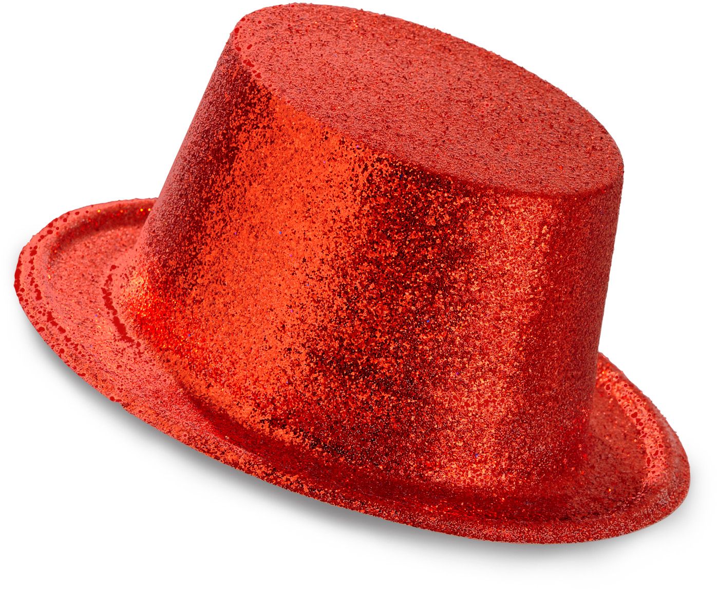 Rode Glitter Hoge Hoed