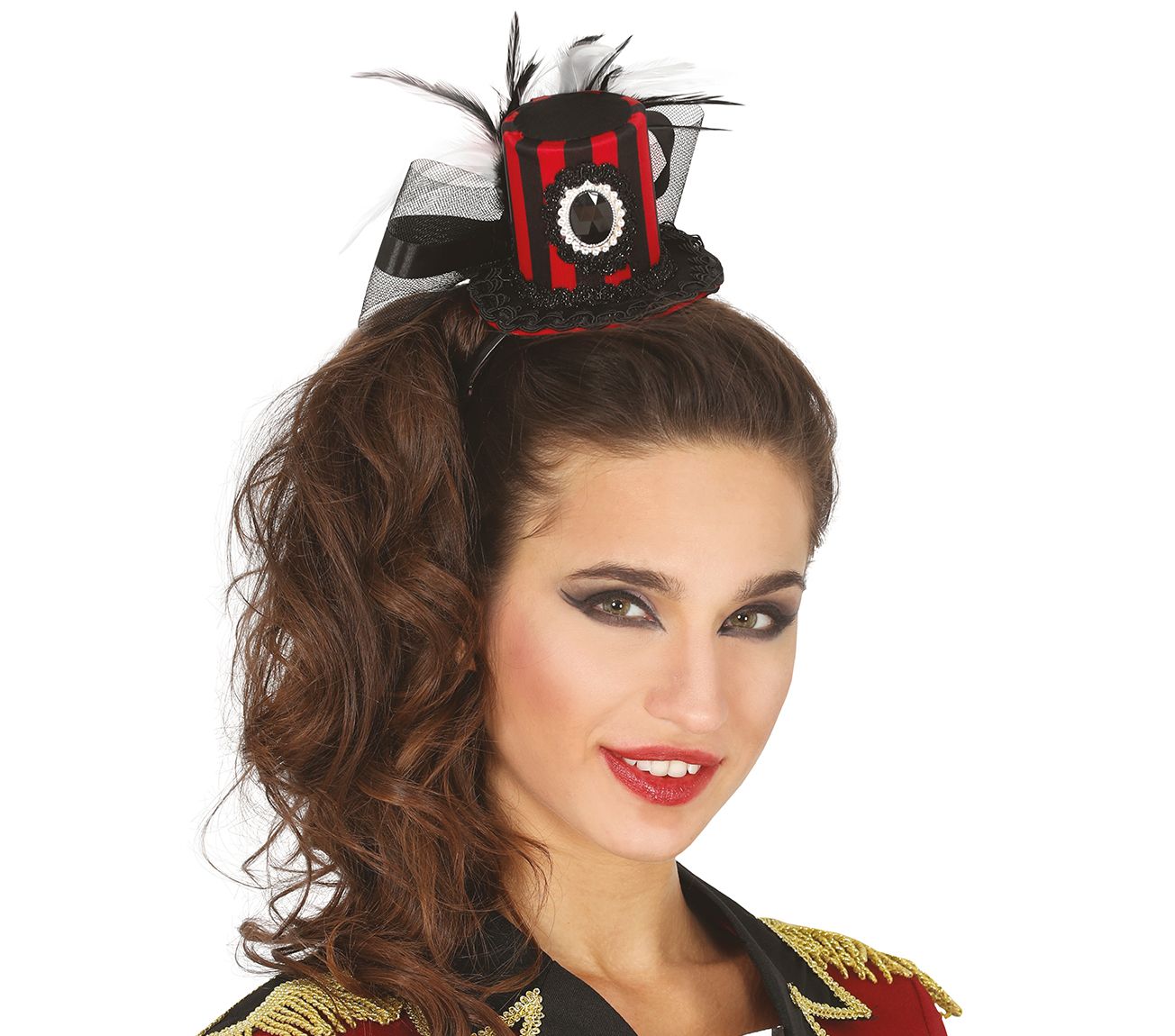 Rode Gothic Minihoedje Dames