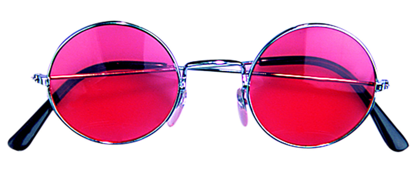 Rode hippie bril