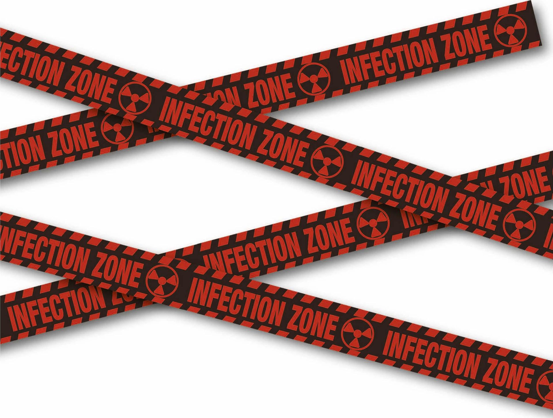 Rode Infection Zone Zombie Afzetlint