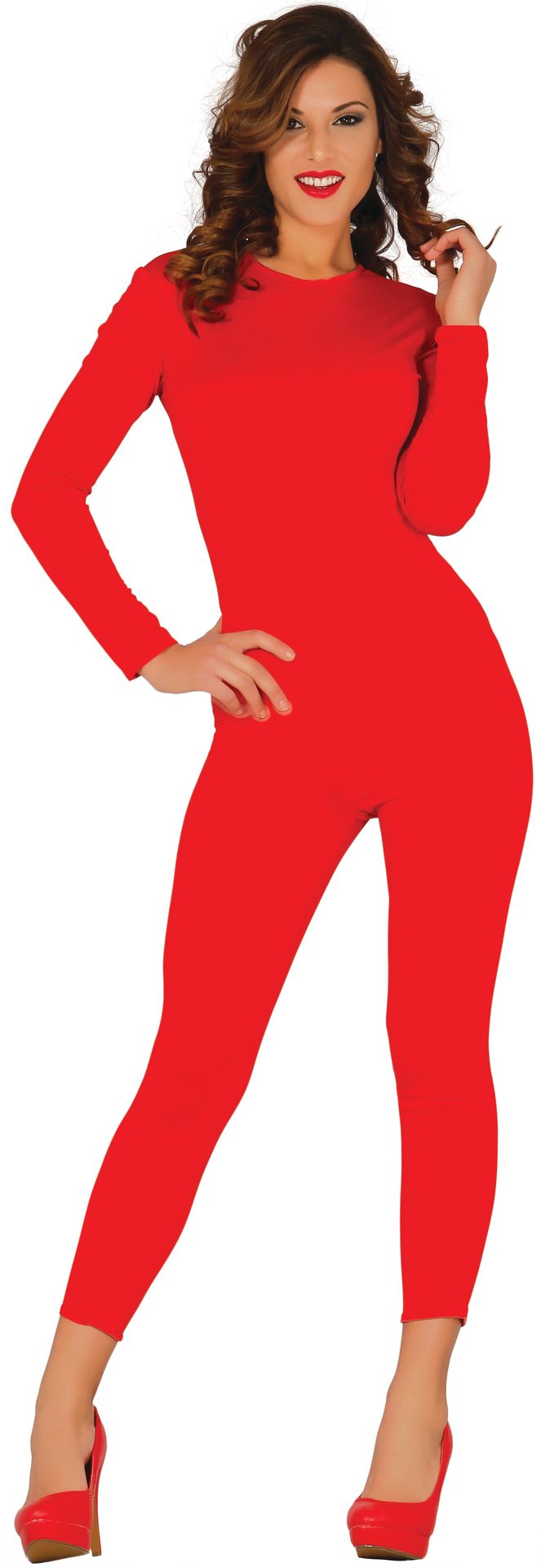 Rode jumpsuit dames