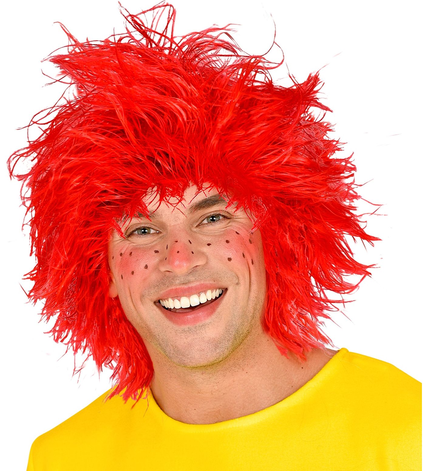 Rode Kabouter Kobold Pruik