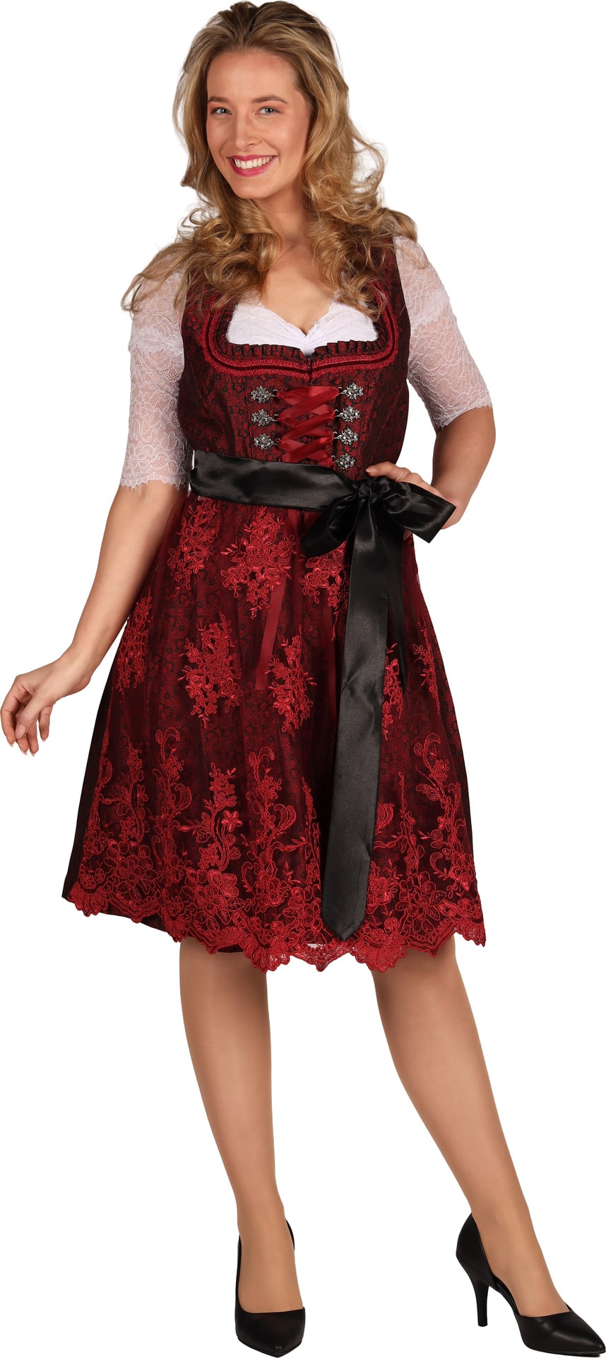 Rode Kanten Dirndl Dames Oktoberfest