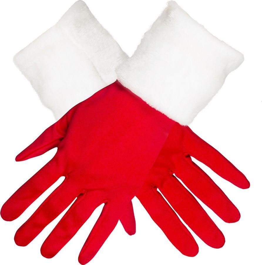 Rode kerstman handschoenen