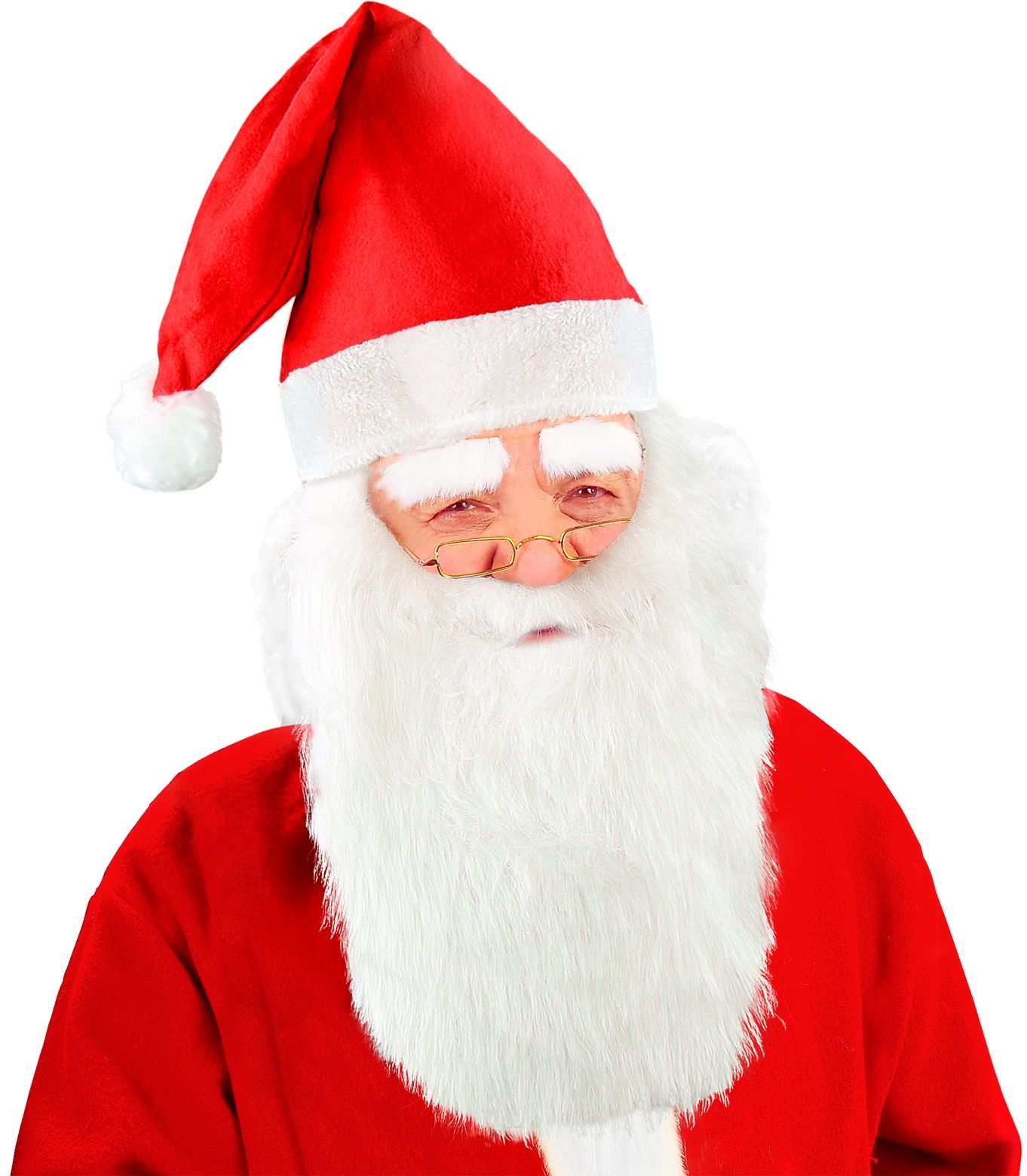 Rode Kerstman Muts met Baard