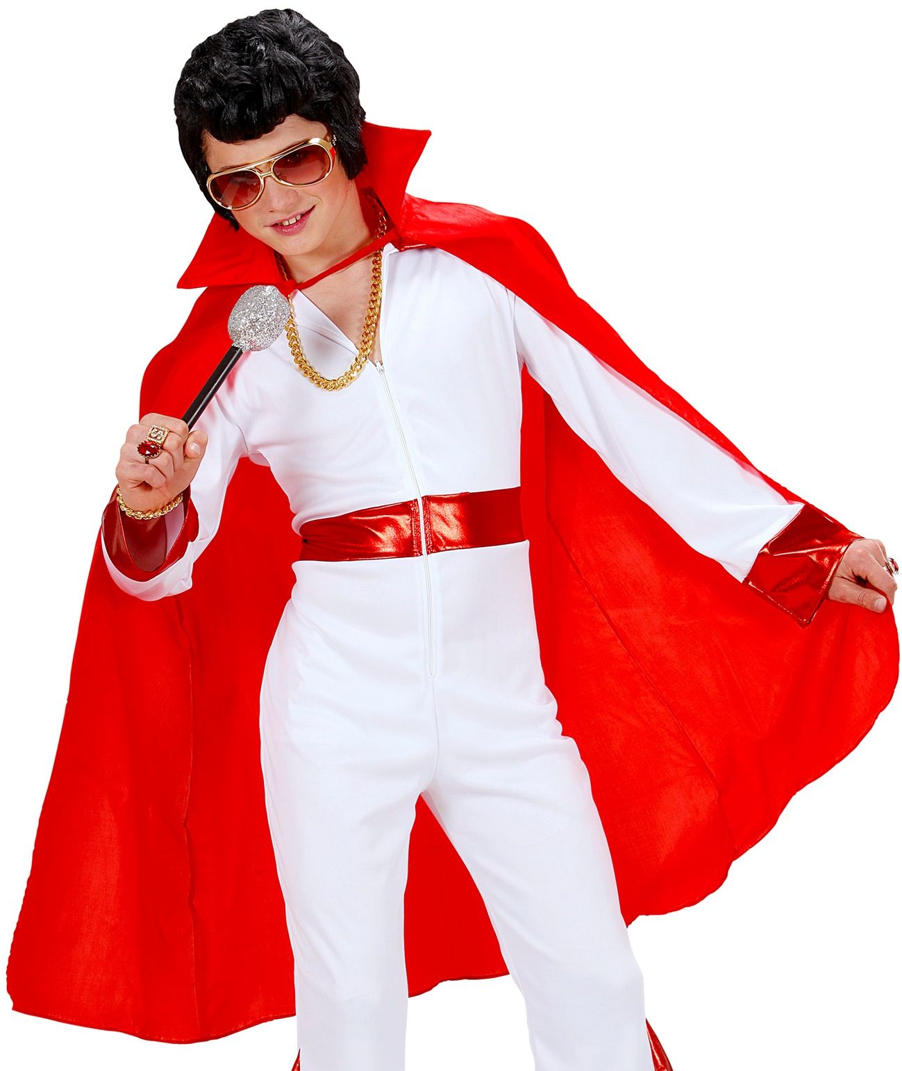 Rode Kinder Cape met Kraag