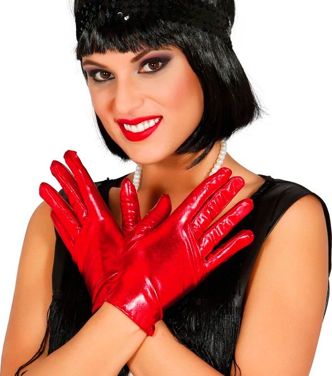 Rode Korte Handschoenen