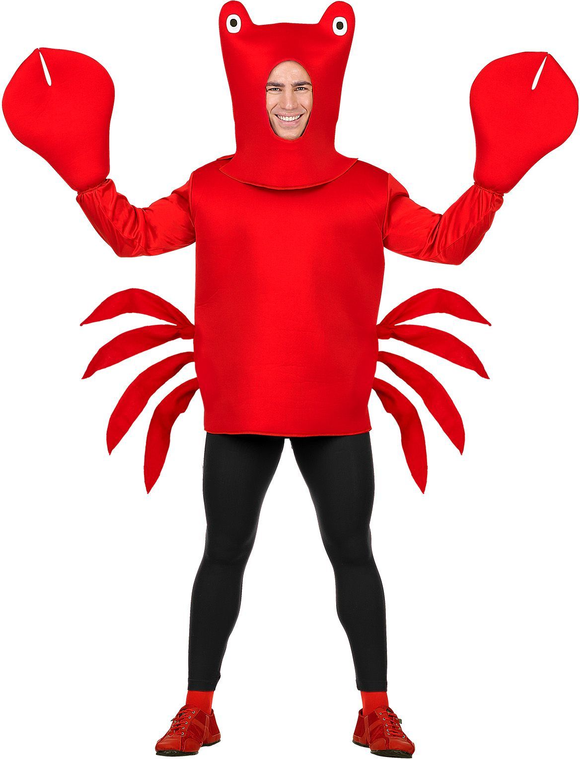 Rode krab kostuum