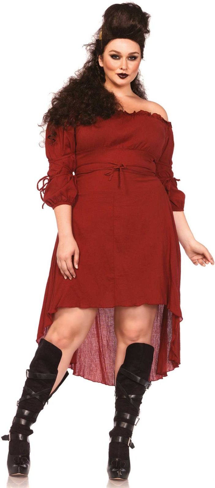 Rode Lange Jurk Plus Size