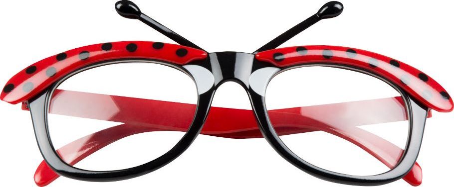 Rode Lieveheersbeestje Partybril