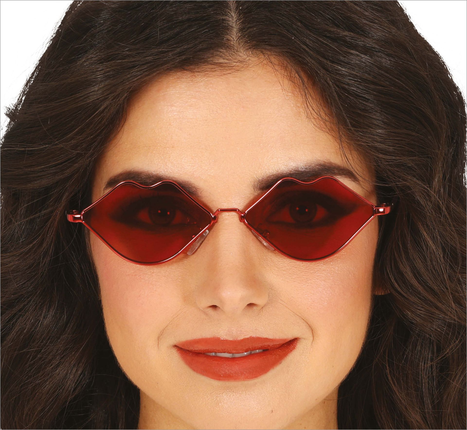 Rode Lippen Zonnebril Retro