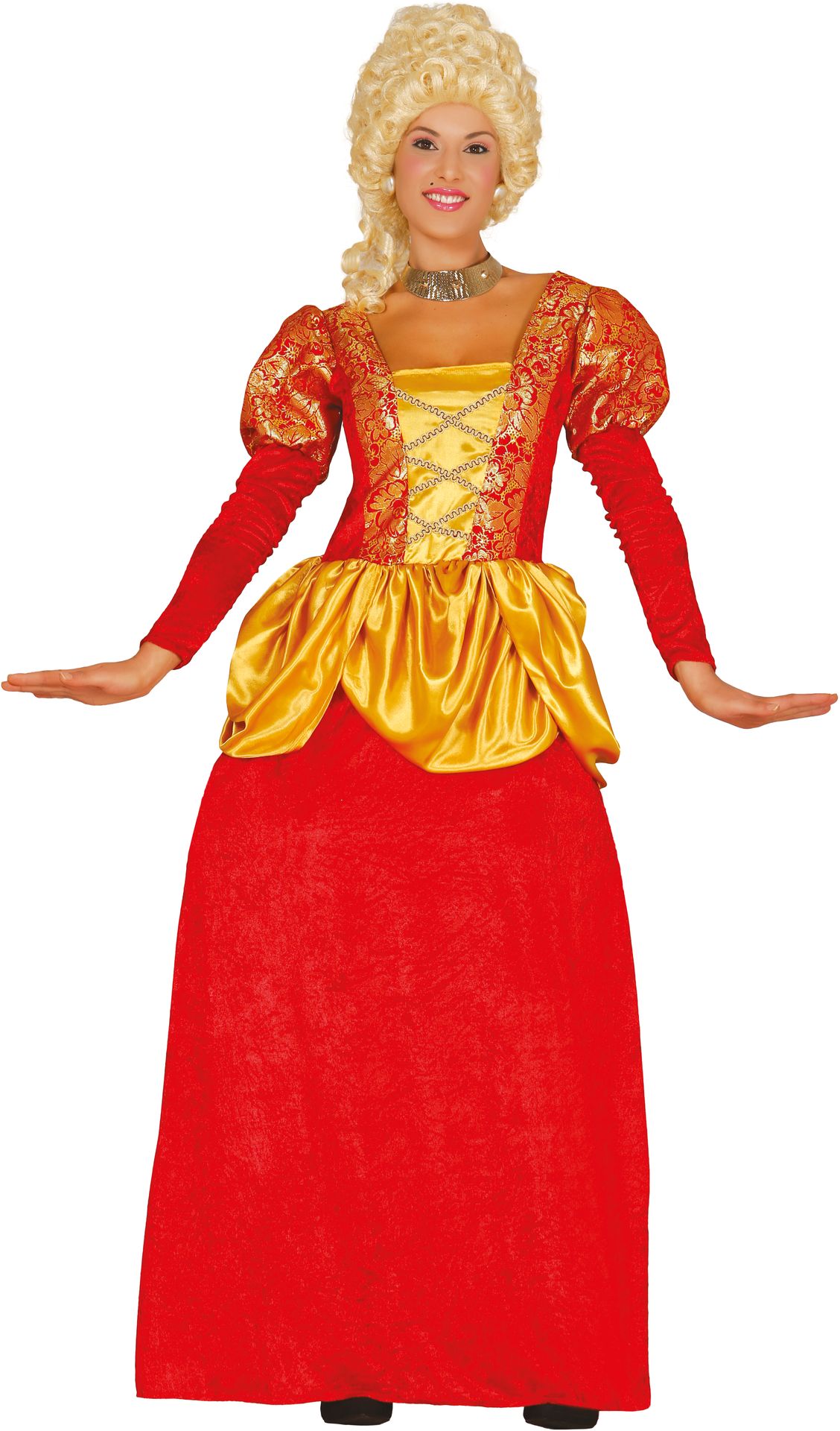 Rode markiezin jurk