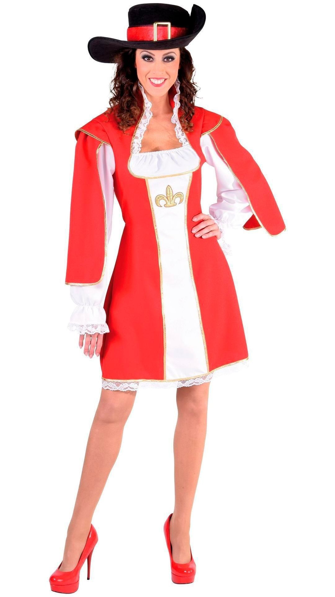 Rode Musketiers Jurk Dames