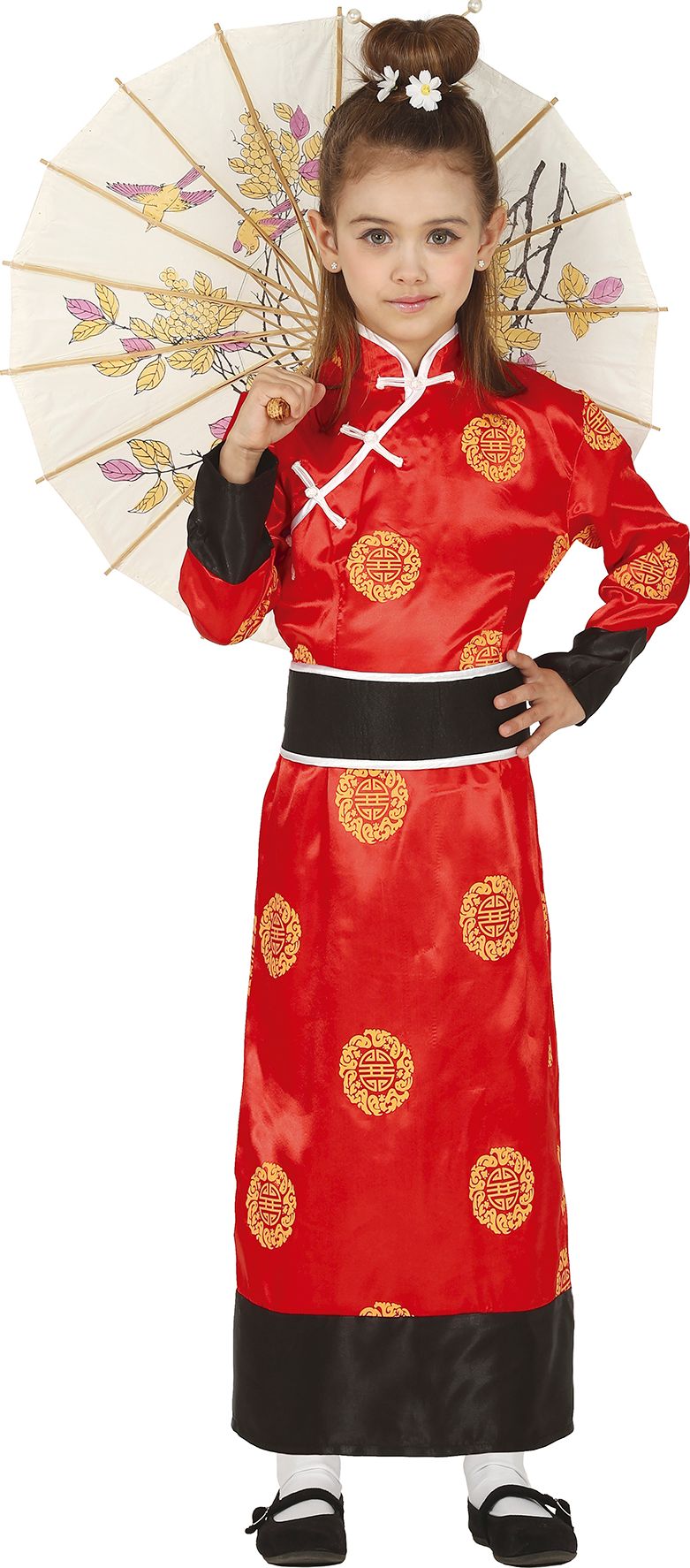 Rode Oosterse Kimono Kind